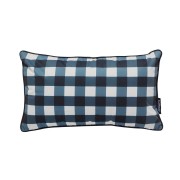 Basil Bangs | Outdoor Cushion | Gingham | Black